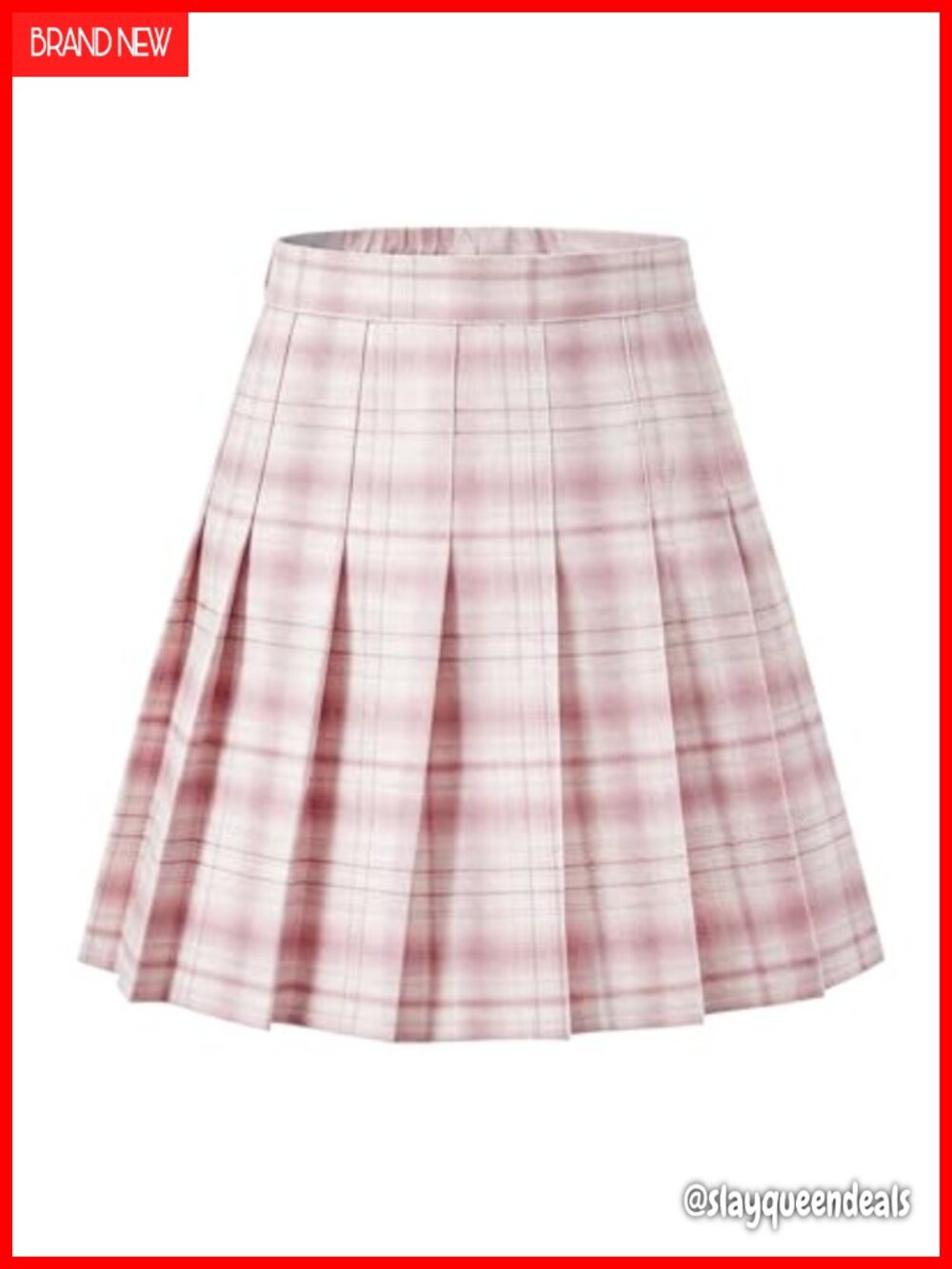Women's High Waisted Pleated Mini Skirt A-Line Tennis Skort